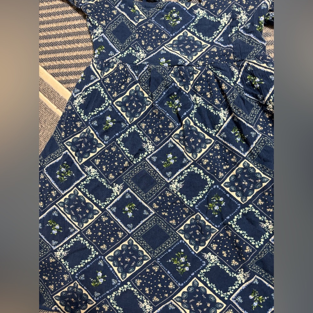 Altar'd State Blue Patterned Dress - Picture 5 of 15